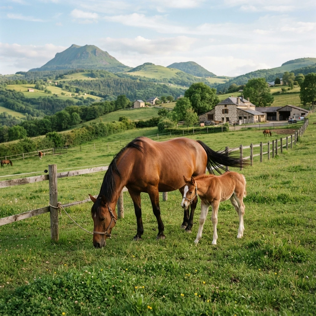 Élevage de chevaux au Écurie du Val de Sioule, Verneuil-en-Bourbonnais