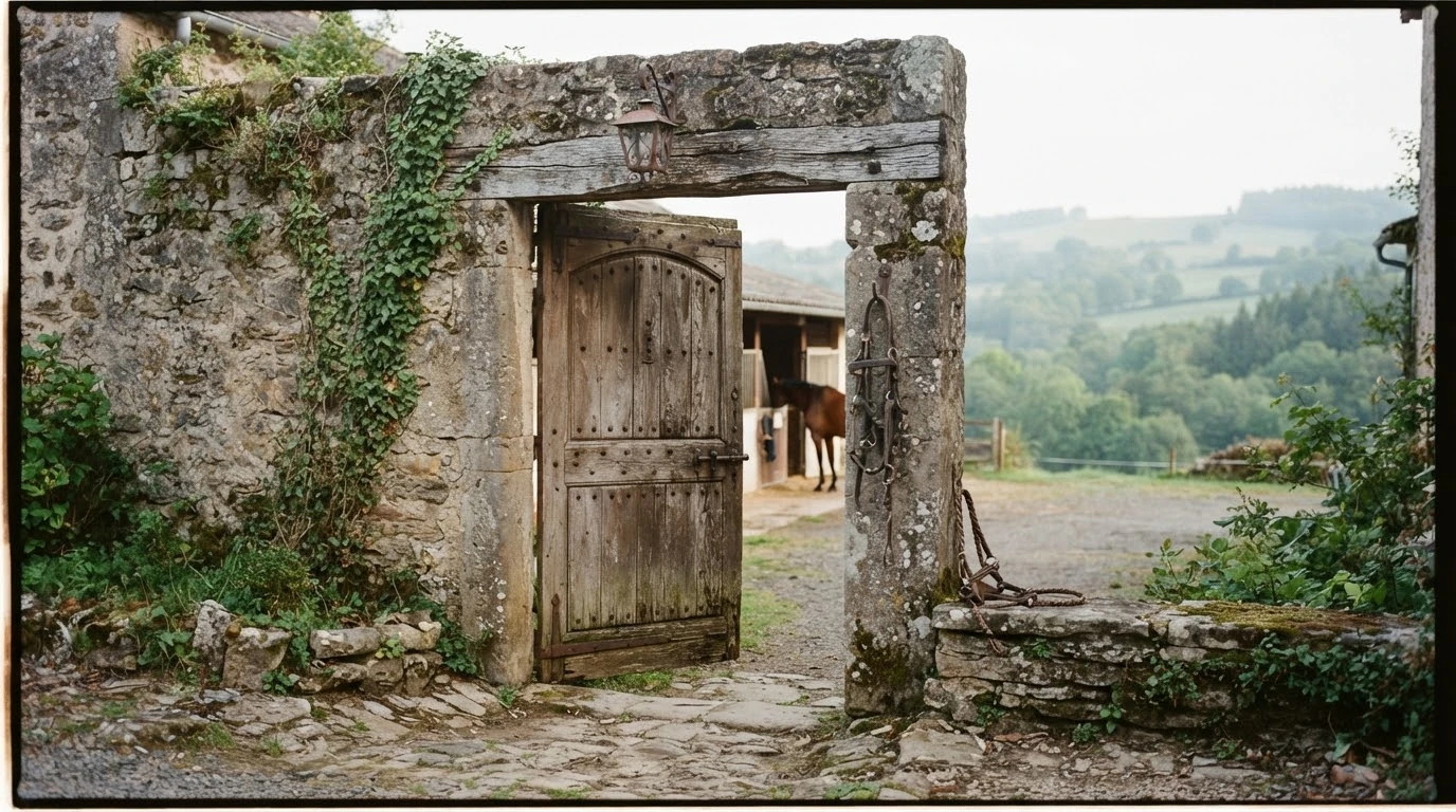 Entrée du Écurie du Val de Sioule, centre équestre à Verneuil-en-Bourbonnais